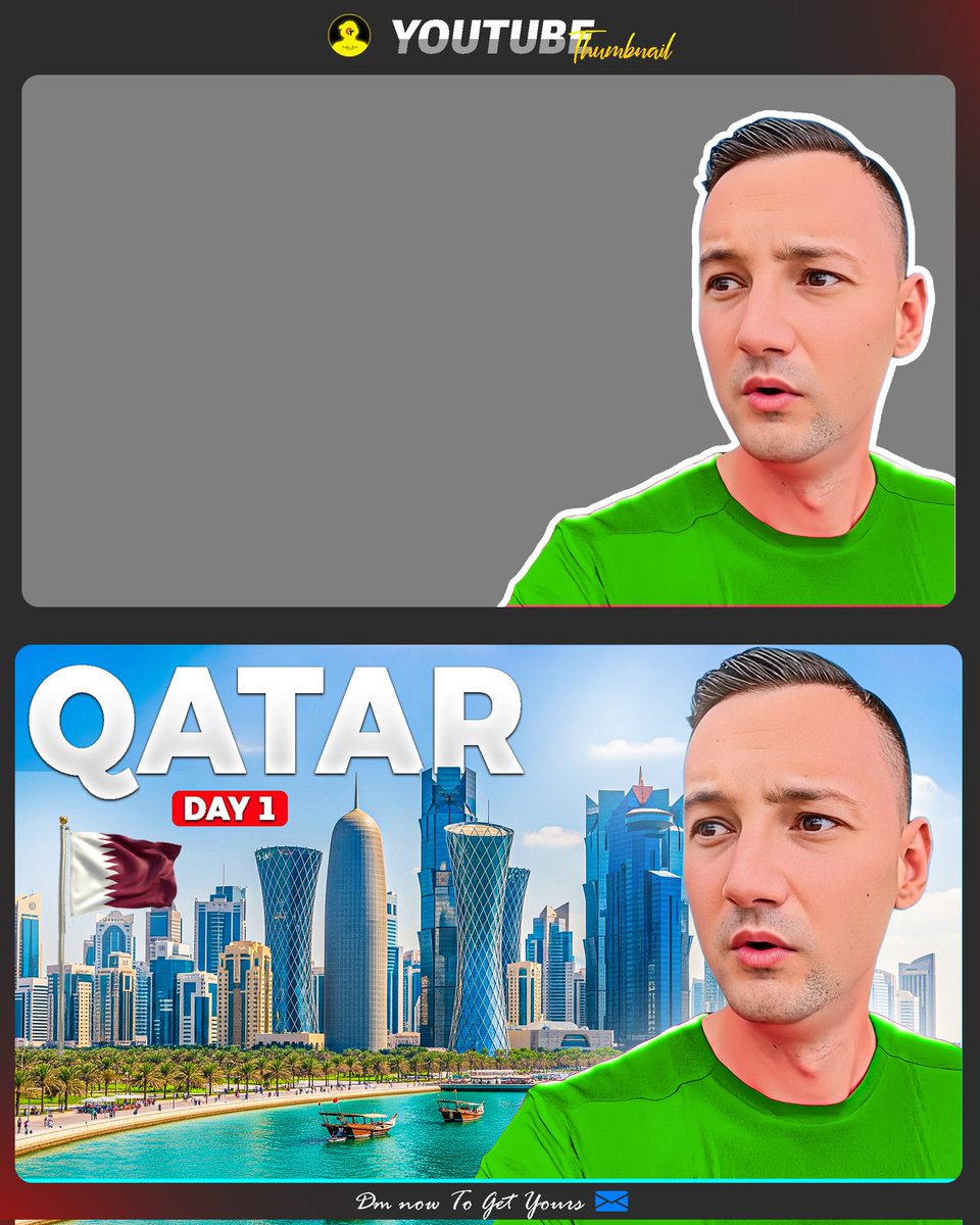 Creative7864c's tweet image. Watch the glow-up! ✨
From raw ➡️ refined 🎯
#BeforeAfter #ThumbnailMakeover #CreativeThamb #DesignSpotlight #YouTubeThumbnails #GraphicDesigner #ThumbnailArtist #DesignTransformation #EditingSkills #VisualGlowUp