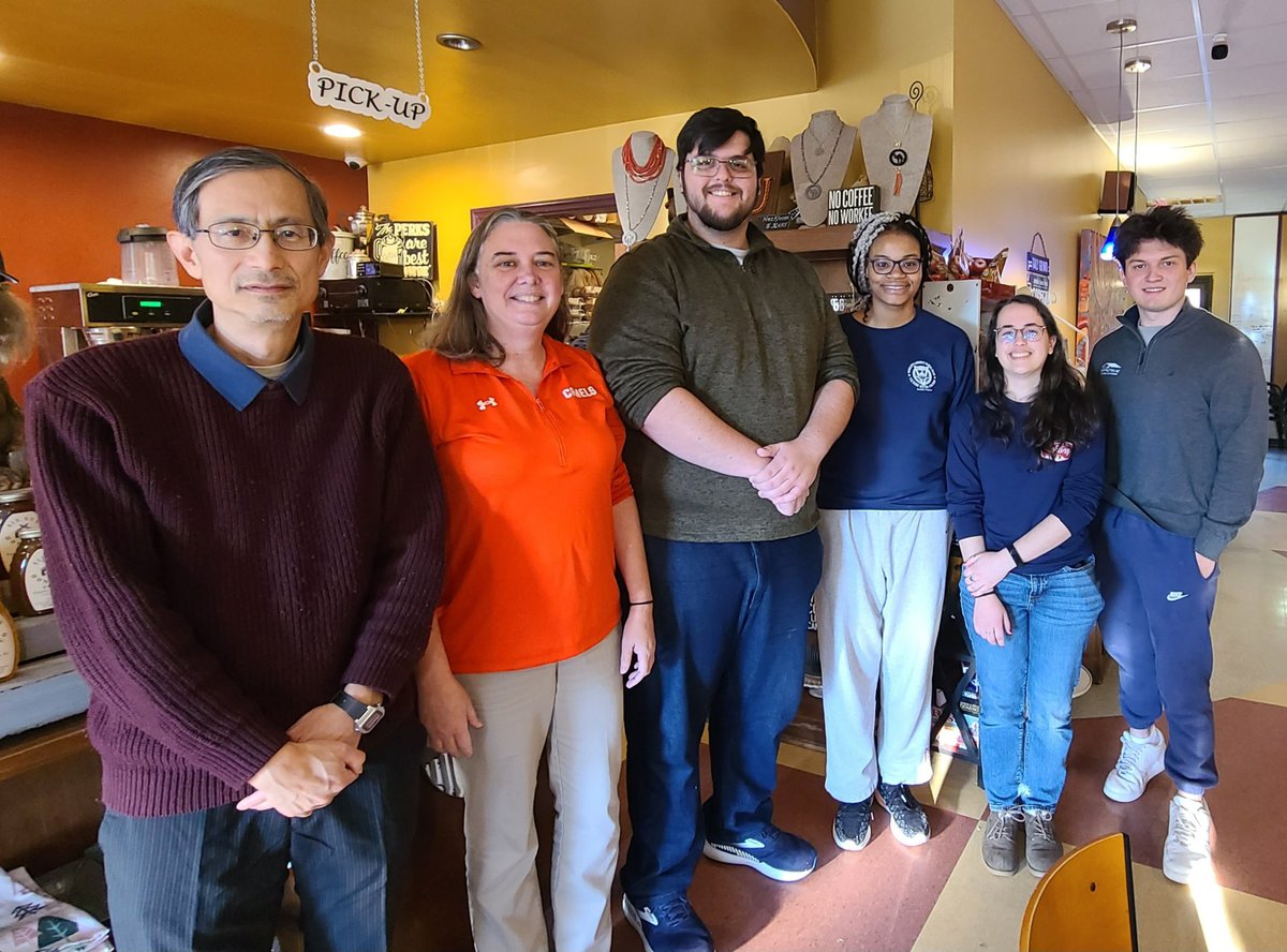 CU_Math's tweet image. Yesterday’s Creek Coffee study break was a hit! Good luck to students as exams start today! 🧡