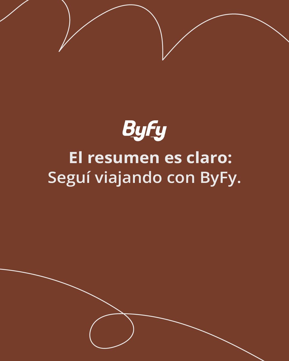 ByFy_ar's tweet photo. Tu resumen del año no estaría completo sin esos viajes que te salvaron.
Nosotros felices de acompañarte en cada trayecto 💛
Pedite un ByFy y seguí sumando historias. https://t.co/7i0xi4IgsS