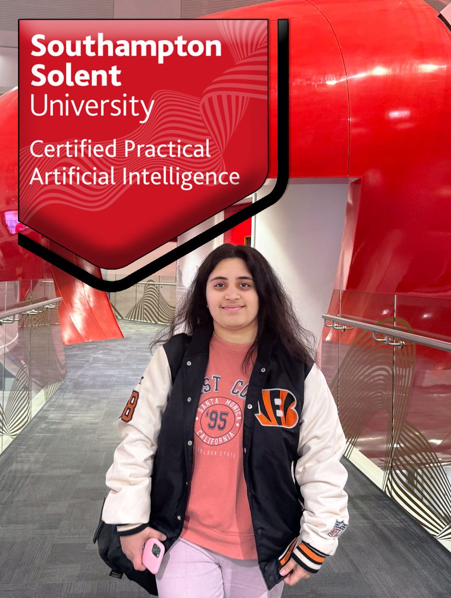 I’ve completed the Certified Practical Artificial Intelligence course at <a href="/SolentUni/">Southampton Solent University</a>  
Excited to keep learning, exploring, and applying these skills to create meaningful impact across industries.
#virtualproduction #artificialintelligence
