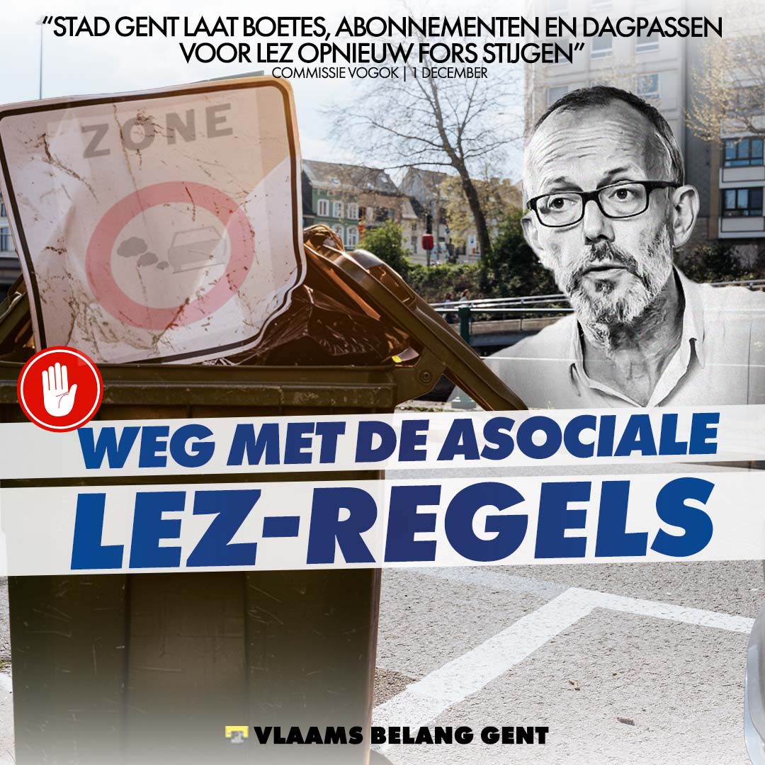 Alsof de hogere parkeertarieven nog niet genoeg waren, duwt Watteeuw er nu ook forse stijgingen van LEZ-boetes, abonnementen en dagpassen door. 🚗💸
De automobilist? Die wordt elke dag een beetje harder uitgeperst. Wij zijn duidelijk: schaf de asociale LEZ meteen af!