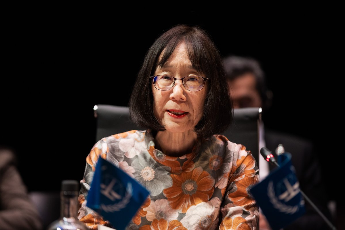 IntlCrimCourt's tweet image. “Protecting the Court against coercive measures allows the Court to fulfil its mandate as it guarantees that the Court’s independence and effectiveness are preserved. It is therefore a core component of cooperation.” – #ICC President Judge Tomoko Akane at #ASP24