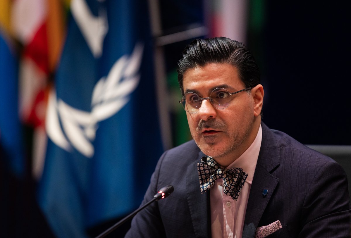 IntlCrimCourt's tweet image. #ICC Registrar Osvaldo Zavala Giler @oszagi addressing plenary meeting on cooperation at #ASP24