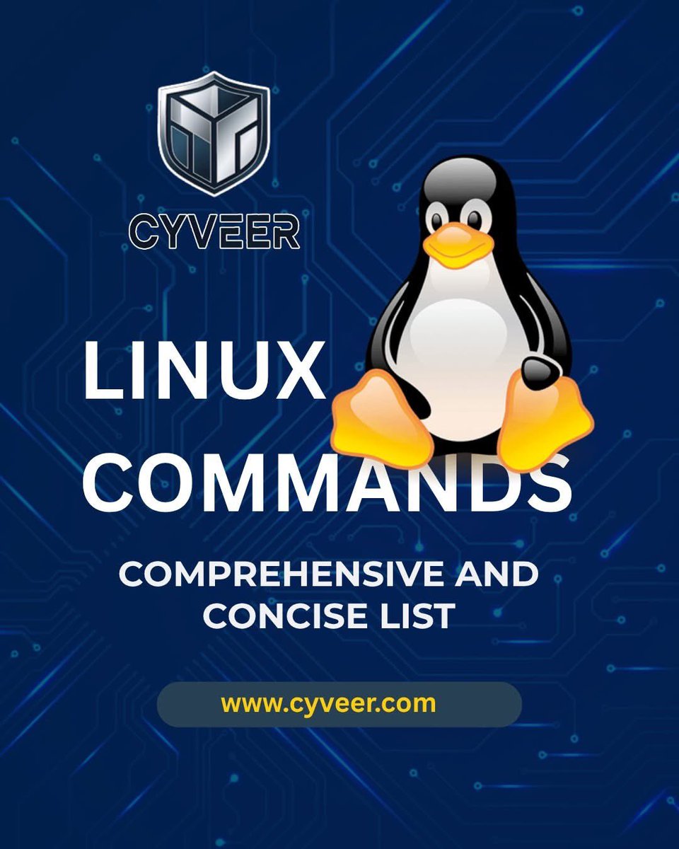 cyber_razz's tweet image. Linux commands 
A comprehensive and concise list