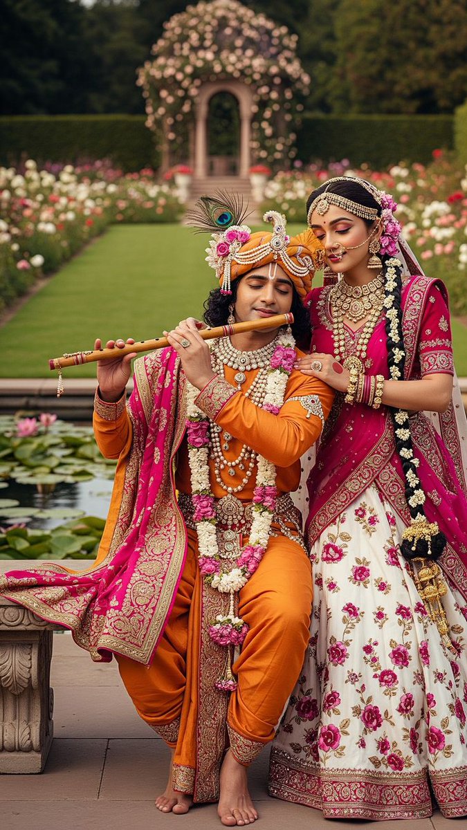 AshtBhujaji's tweet image. 🌸 राधा-माधव: प्रेम का अनुपम संगम 🌸

राधा और माधव का प्रेम केवल कहानियों में नहीं, बल्कि हर दिल की धड़कनों में बसता है। यह प्रेम न केवल भौतिक आकर्षण का प्रतीक है, बल्कि आत्मा के गहरे जुड़ाव, समर्पण और दिव्यता का अनुभव है।

💛 राधा – प्रेम की सच्चाई, समर्पण की मिसाल।
💚 माधव…