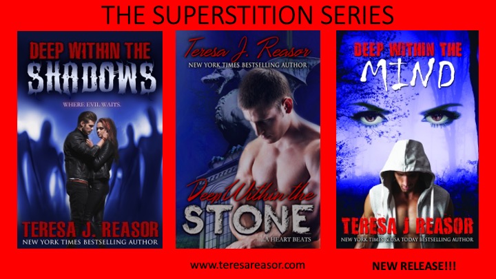 RT<a href="/teresareasor/">Teresa Reasor</a>
The Superstition Series:
Deep Within the Shadows
Deep Within the Stone
Deep Within the Mind
Sometimes it takes extraordinary people to stand against true evil. Or are the heroes truly human? #Paranormalromance The first is only $.99
amazon.com/dp/B09Z23YR5W