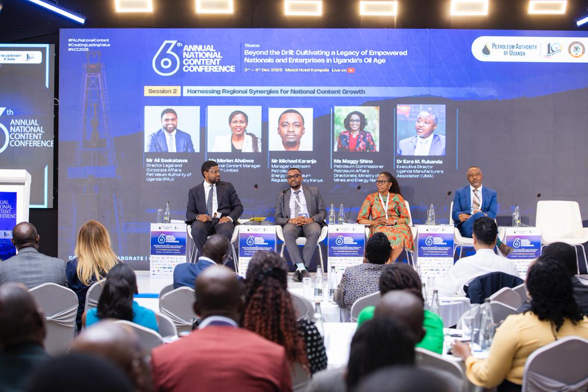 Today at the <a href="/PAU_Uganda/">PAU_Uganda</a> 6th Annual National Content Conference , our National Content Manager Merian Ahabwe joined Panel Session 2: Harnessing Regional Synergies for National Content Growth.

The discussion focused on how Uganda’s oil and gas sector can leverage regional