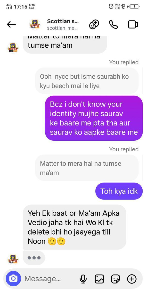 _Raj_k_'s tweet photo. Hello @bihar_police Second video uploaded from that admin. And wo still ladki ko black mail kar rahe hai.. Look at his chats usko kisi se dar nahi lagta... 
https://t.co/cyqg5CeJU4 
Ye insta phele ladke ka jo edite ke liye ladki ki image share kiya th https://t.co/YPR0ittFpr
