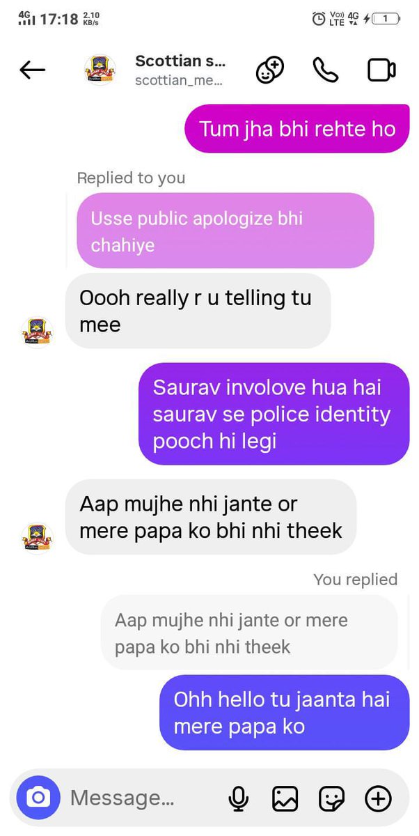 _Raj_k_'s tweet photo. Hello @bihar_police Second video uploaded from that admin. And wo still ladki ko black mail kar rahe hai.. Look at his chats usko kisi se dar nahi lagta... 
https://t.co/cyqg5CeJU4 
Ye insta phele ladke ka jo edite ke liye ladki ki image share kiya th https://t.co/YPR0ittFpr