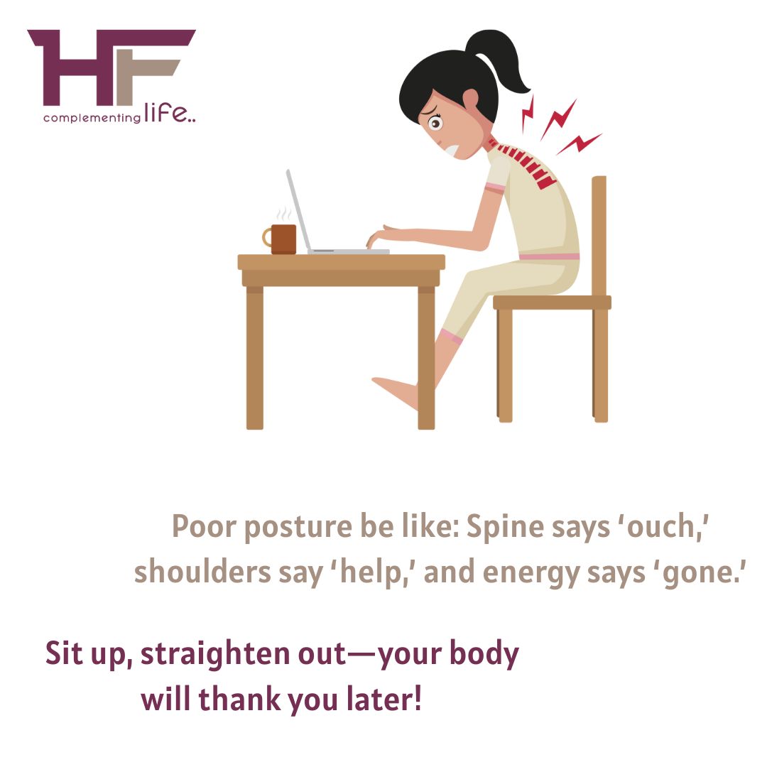 HealthFinder_in's tweet photo. Poor posture = back pain, slouched mood, low energy. Sit straight, stretch often, strengthen your core, and feel the difference. Start today for better health and confidence!
#PostureMatters #SitUpStraight #BackCare #SpineHealth #StretchDaily #WellnessTips https://t.co/yG6FhAQ0Vx