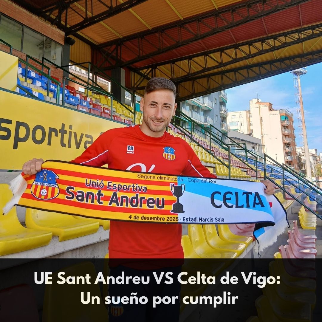 DiarioLambretta's tweet photo. ⚽️ Hoy la UE Sant Andreu va en búsqueda de un sueño
🏟️ El Narcís Sala estará lleno para la eliminatoria de hoy frente al Celta

Desde Diario Lambretta, deseamos la mejor de las suertes a la @uesantandreu esta noche. 
Por cierto, estaremos allí 😉 https://t.co/z7WhuWAQY5