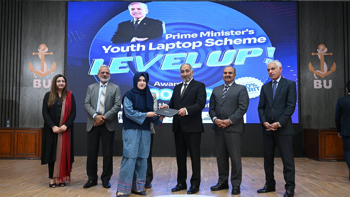 Bahria University Islamabad Campus hosted the Laptop Distribution Ceremony under the PM’s National Laptop Scheme (Phase IV), where 1,426 laptops were allocated for BU students. The initiative supports research, innovation, and digital access in higher education.

#YouthProgramPK