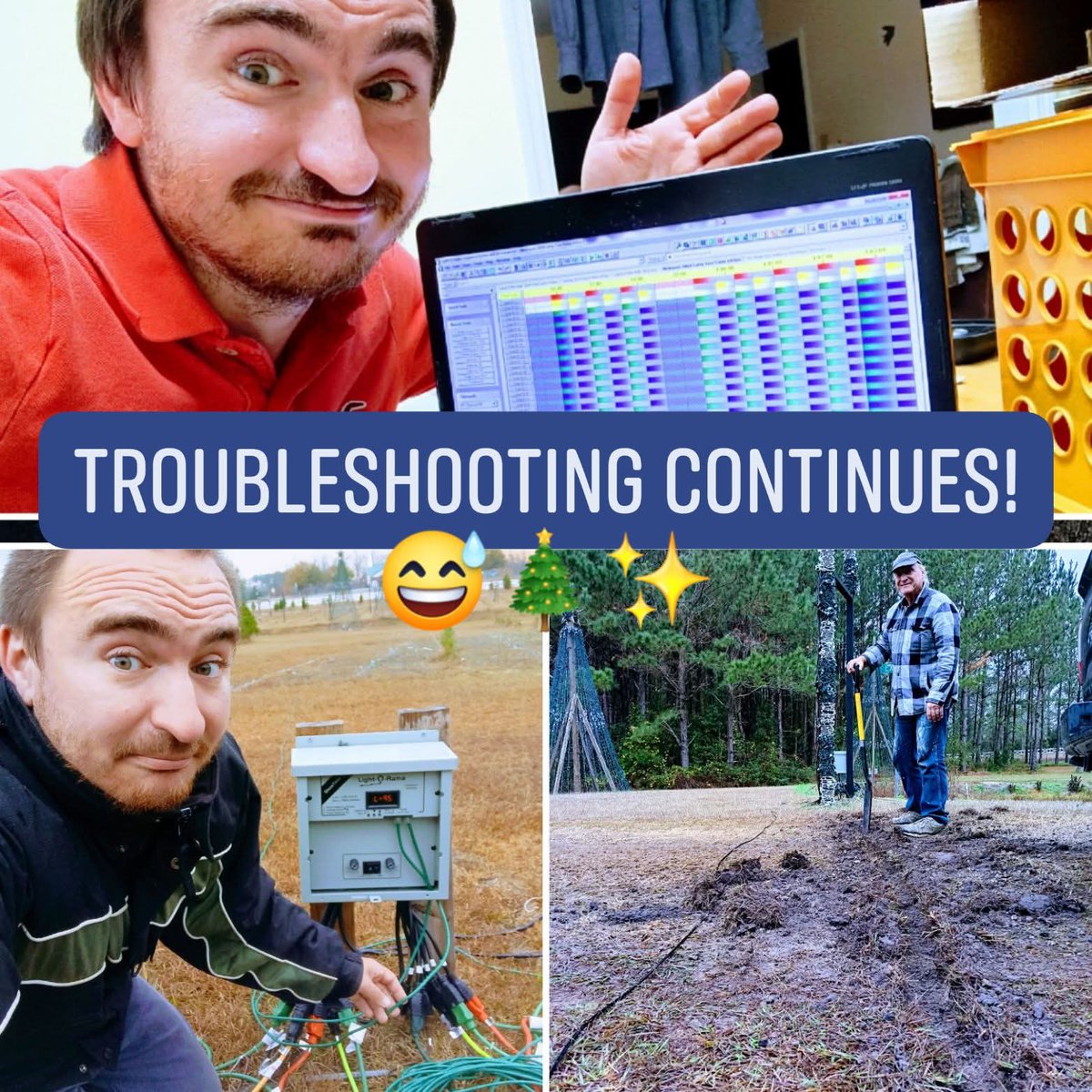 allisonchristms's tweet photo. ✨THE TROUBLESHOOTING FUN CONTINUES!️✨️ We've got only a few more mega trees occasionally sticking during the show, and think we have the final troubleshooting figured out. Evenly distributing the #lightorama controllers per section of the show - hopefully that's the fix! 🙏 https://t.co/JQDqV3tG0v