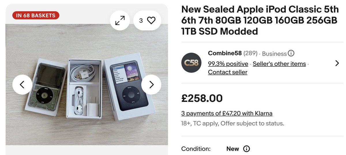 2000sChartShow's tweet photo. JUST TO MAKE IT CLEAR BECAUSE SOMEONE JUST MESSAGED ME ABOUT WHY MY iPOD LOOKS BROKEN....IT'S SUPPOSED TO LOOK LIKE THAT, I BOUGHT A MODDED SEE THROUGH ONE ON EBAY SO I COULD GET A 1TB ONE https://t.co/sQiuh9pgnE