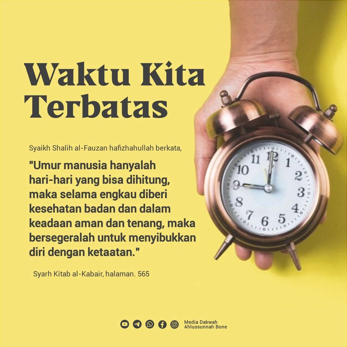 abufaizah03's tweet photo. Waktu Kita Terbatas! https://t.co/gyAwz7cPgk