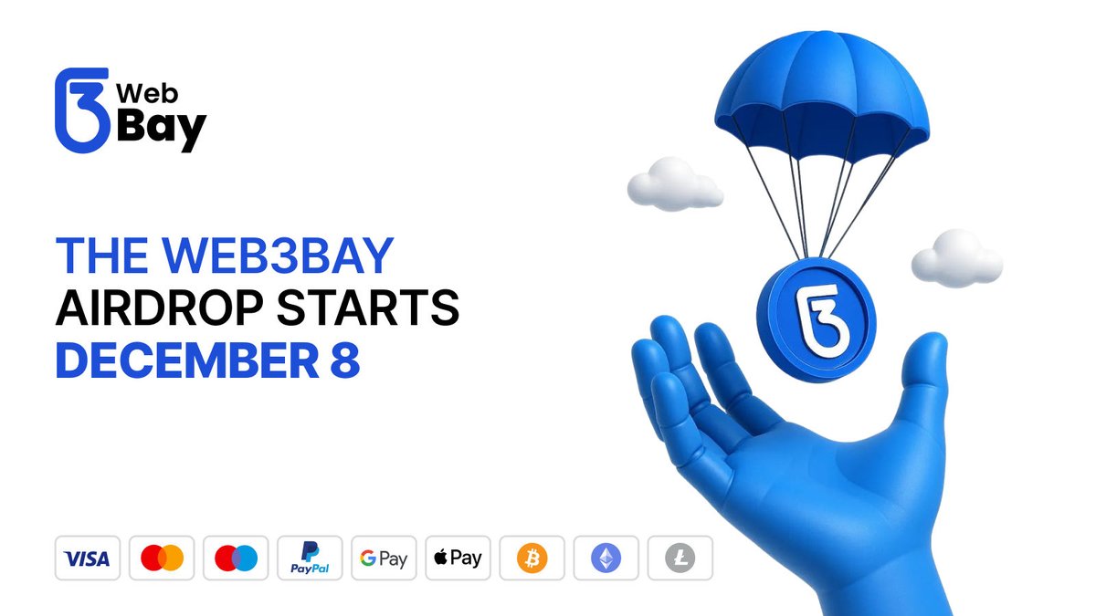 web3bayofficial's tweet image. 🌟THE WEB3BAY AIRDROP STARTS DECEMBER 8TH.🌟

🚪Opening the doors to the first wave of real distribution.

Every step has been designed with clarity, security, and user-first mechanics.⚡

This is your signal to align early, position correctly, and step into an ecosystem built…