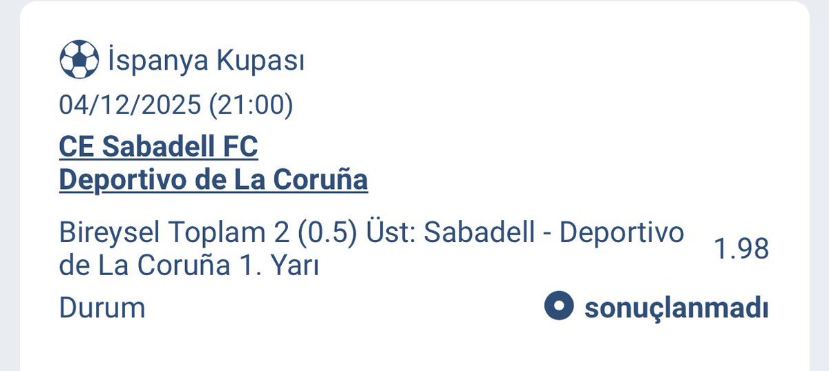 eğer deportivo saçma sapan bir kadroyla çıkmazsa bu bahis yeni serimizin başlangıcı olur ben yüksek güven aldım hepimize bol şans 

oynamak için; cropped.link/fctan7