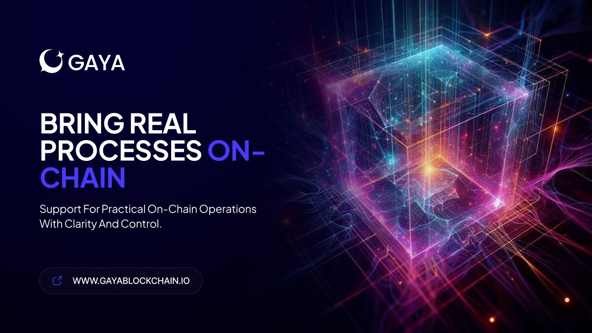 Real-world workflows need trust on-chain.

Gaya provides clarity and performance for practical digital operations.

Bring real outcomes to Web3 with confidence.