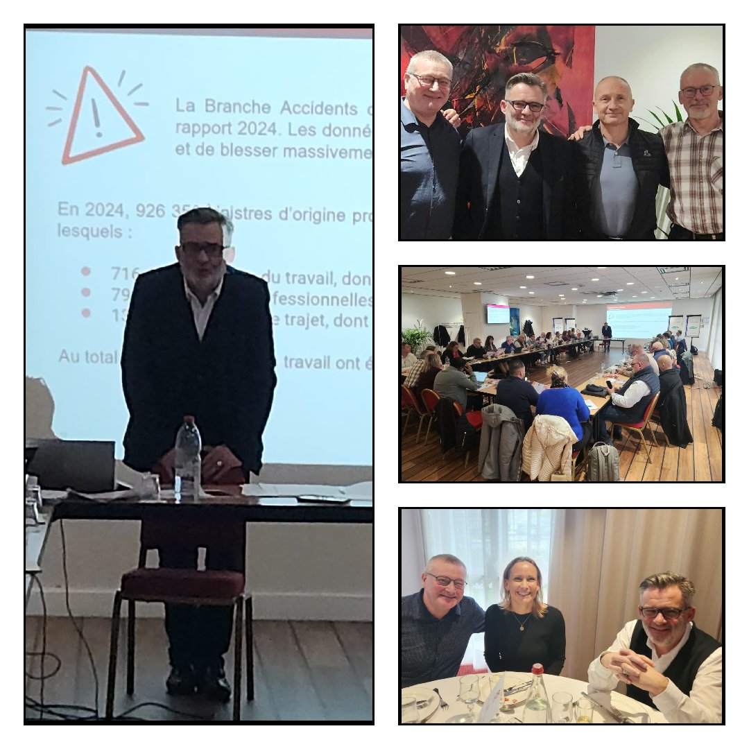 Avec les camarades FO du groupe Bouygues pour parler de la sécurité sociale et des risques professionnels qui sont aussi divers que le sont les entités du groupe avec TF1, Colas, Bouygues construction, téléphone, immobilier ou encore Equans. Autant de métiers, autant de risques