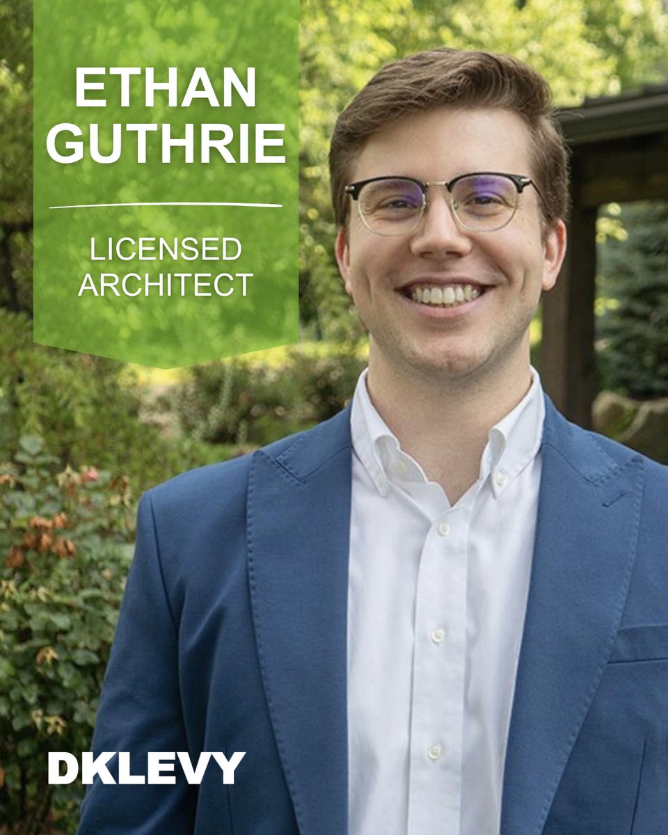dklevydesign's tweet photo. Big congratulations to Ethan, now a licensed architect! 🎉

We’re proud of his hard work, dedication, and the impact he brings to every project. Way to go! https://t.co/0Ed4NBBByV
