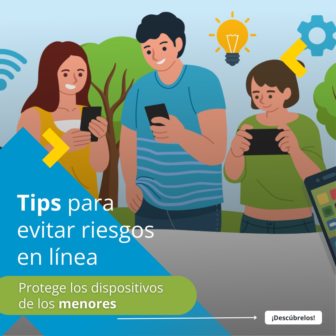 is4k's tweet image. ¡Descubre estos tips 👍 para evitar riesgos en #Internet 🌐!

Es importante que los dispositivos que usen los/as #menores 👧🧒 tengan una correcta configuración de seguridad 🛡️.

incibe.es/sites/default/…

#SeguridadDigital #NextGenerationEU #ConfiguracionesSeguras