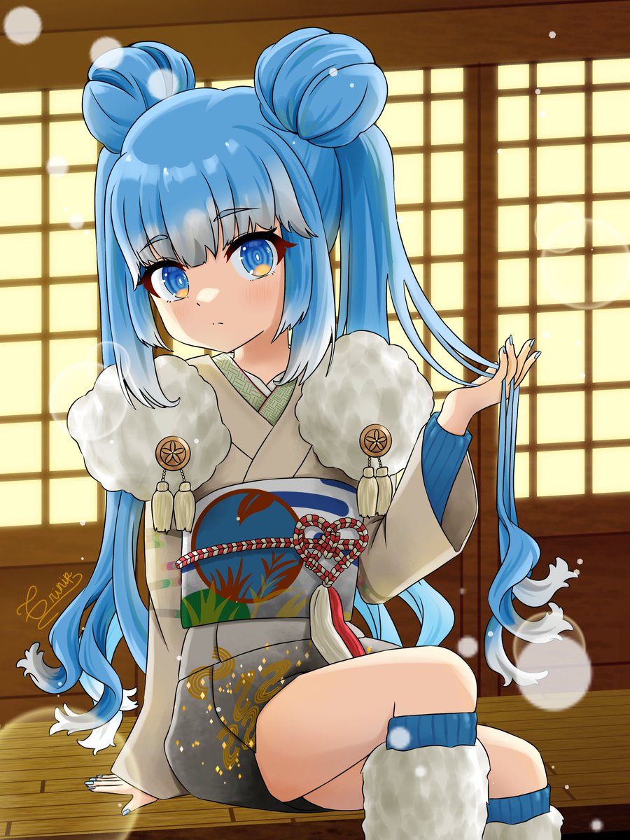 tri_n_i_'s tweet image. Kobo again because i love her ☔☔️ i think i like how this one turned out, i also have been trying new brushes so maybe that's why

The speedpaint is on my YouTube

#aeruseni #kobokanaeru #hololive #HololiveID