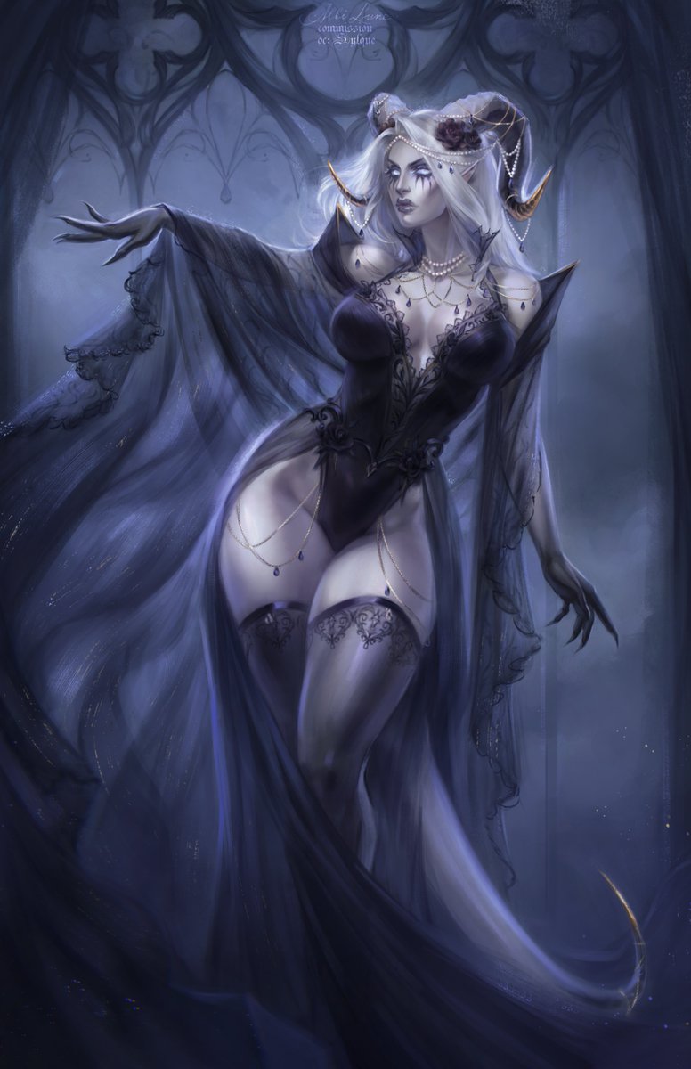 My OC, Silque - a chaotic neutral, changeling type draenei. 

By <a href="/albi_lune/">𝔞𝔩𝔟𝔦 𝔩𝔲𝔫𝔢 🌙</a>