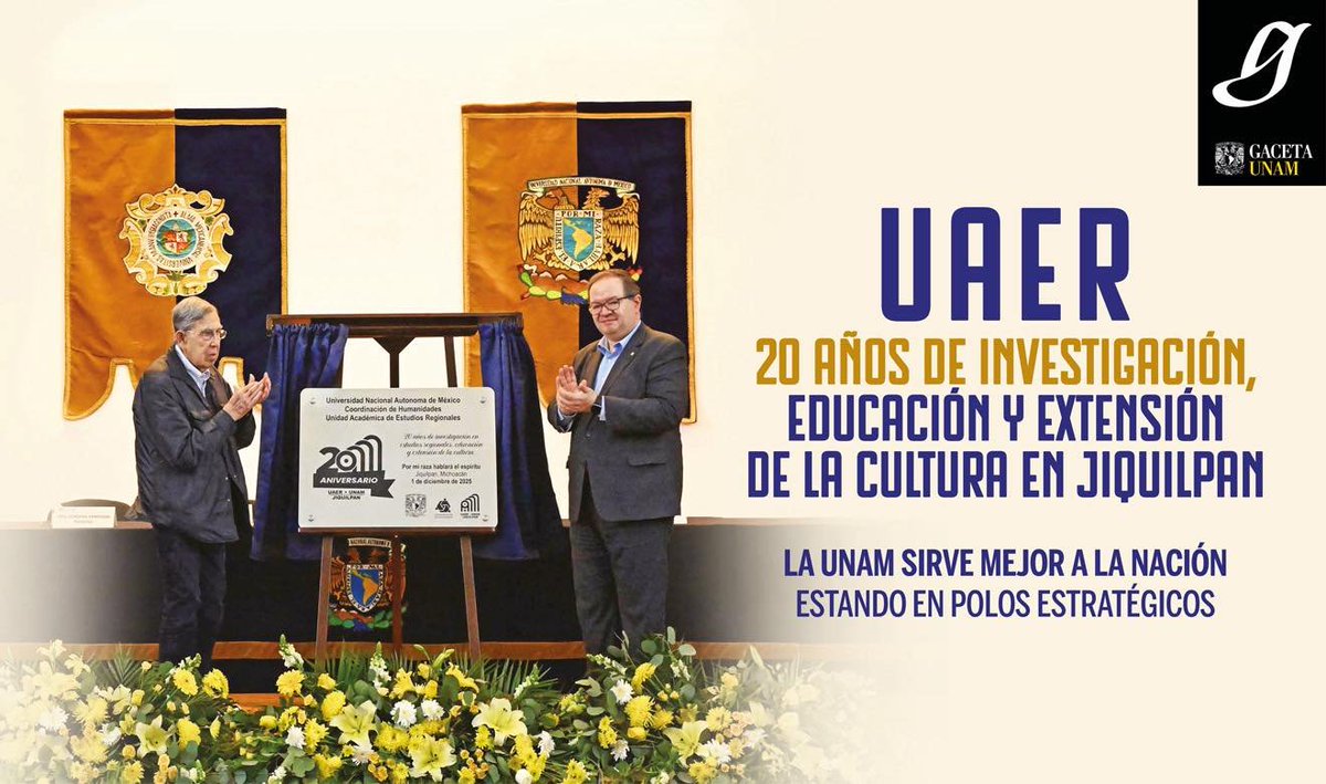 Mantente informado de los sucesos más destacados de tu Universidad.
Descubre lo último cada lunes y jueves <a href="/Gaceta_UNAM/">Gaceta UNAM</a>. 🗞️

gaceta.unam.mx/wp-content/upl…