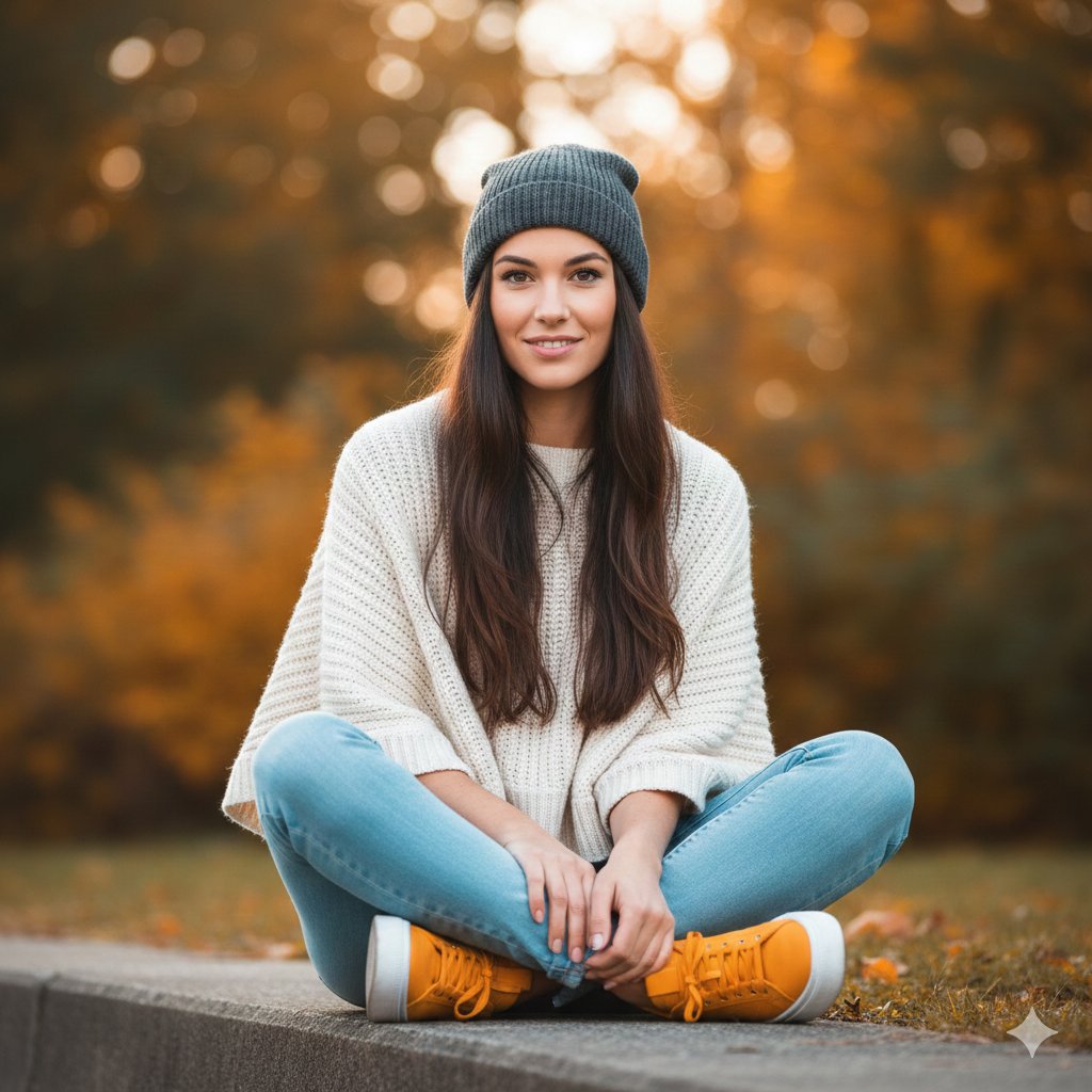 Autumn Vibes: A Cozy Moment in Nature's Embrace