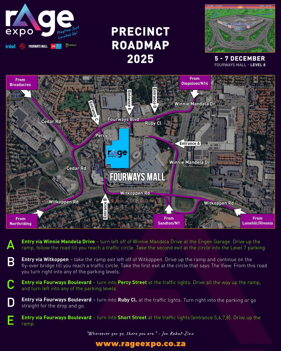 rAgeExpo's tweet photo. Location! Location! Location! 📍

Not all that wander are lost... but just in case you are, here's a little site map to consult

Need a closer look? Check out the My.rAge.Expo app to see what all awaits you on Level 8 at Fourways Mall this weekend! https://t.co/u9YbOGgOFm