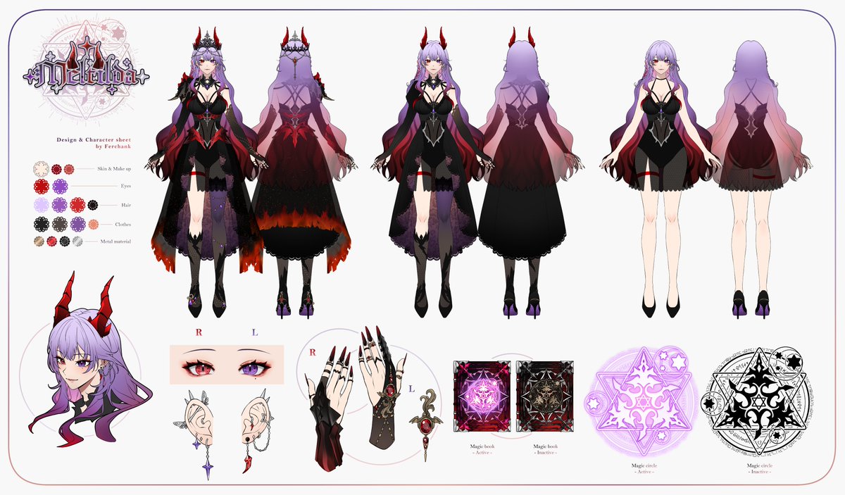 💜🔮Meltilda Character sheet drop!! 🔮💜

Illustator by <a href="/ferchank/">F E R C H A N K</a> 

🧙🏻‍♀️Main #MeltildaVT 
🎨Art #MeltilArt
🎤Sing #MeltilSing 
📌Live   #MeltilLive    

🐲All Social media : MeltildaVT 🐲

#VtuberTH #Vtuber #ชาวอุกกาบาต