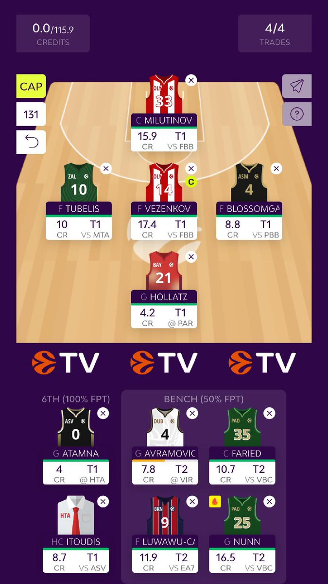 Axooooont's tweet image. #EuroleagueFantasy round 14 TEAM!! Let’s go!!
Osmani-&amp;gt; blossomgame
Sorkin-&amp;gt; luwawu 
Ellis-&amp;gt; aleksa 
Pasqual-&amp;gt;itoudis