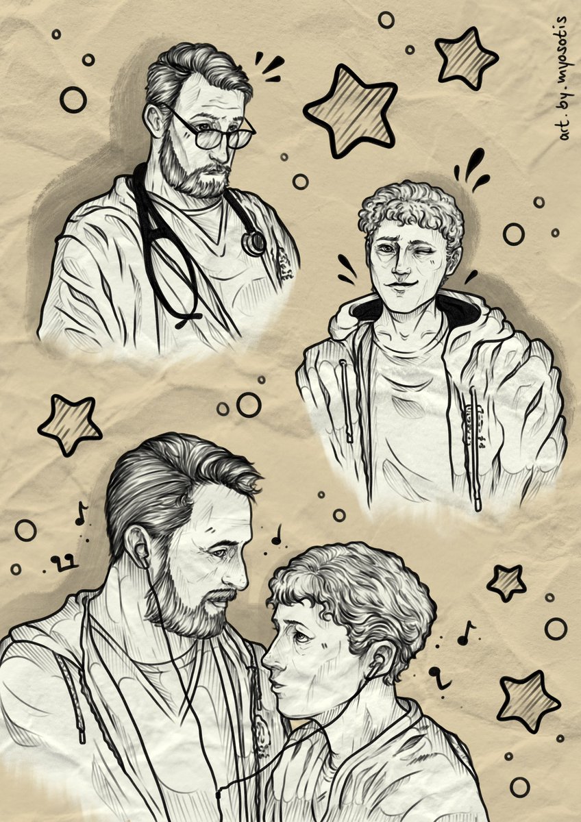 what music are they listening to and who is the culprit ? 
#thepitt #thepittfanart