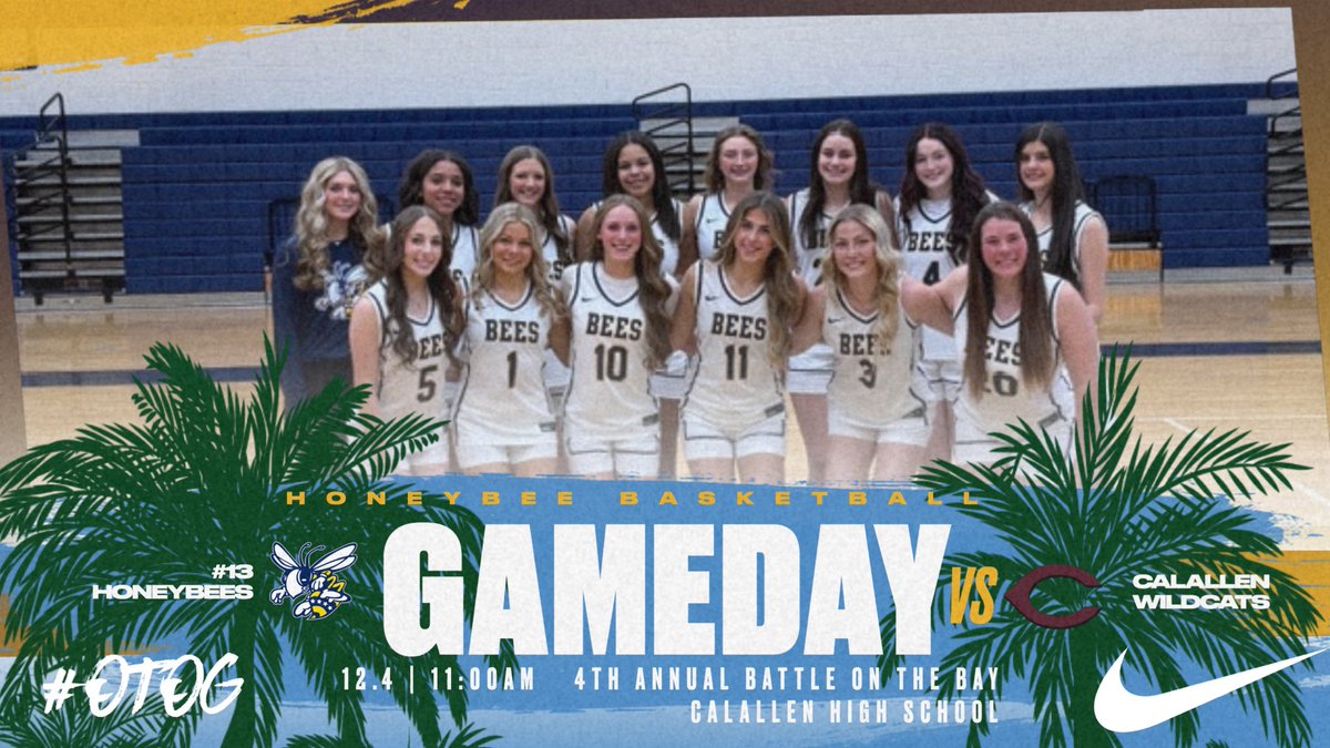 🚨TOURNAMENT GAME DAY🚨

<a href="/HoneybeesBB/">@HoneybeeBasketball</a> opens up the 4th Annual Battle on the Bay Tournament in Corpus Christi against Calallen at 11am! 
#OTOG

<a href="/coachjhodges21/">Jason Hodges</a> <a href="/stephenvilleisd/">Stephenville ISD</a> <a href="/flasherathnews/">The Flash News</a> <a href="/TXHSGBB/">#TXHSGBB—TXHSGBB.com</a> <a href="/SportsDayHS/">SportsDayHS</a> <a href="/Tabchoops/">𝙏𝘼𝘽𝘾🏀📋</a> <a href="/BigCountrySport/">Evan Ren</a> <a href="/AustinTGCA/">TGCA</a> <a href="/sville_sports/">Stephenville Athletics</a>