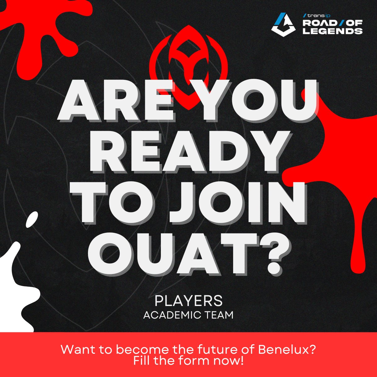 🔴 We're looking for talent to join RED OUAT Academy!🔴
Aiming for the top of Benelux and still looking for a project for 2026?
Join our academy, prove your worth, and build your future in the competitive scene.
📩 Apply now and seize your opportunity!
forms.gle/HN5vyMjqdRM2pW…