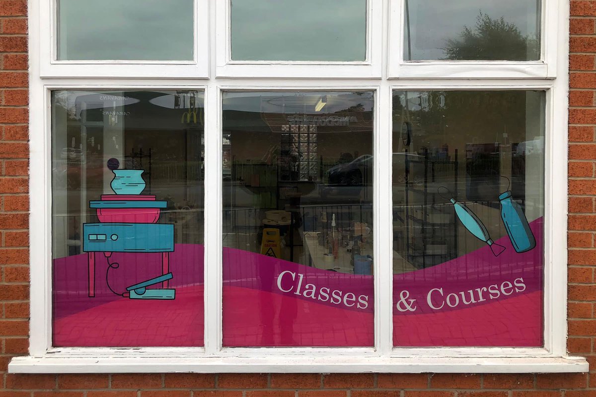 A lovely upgrade for The Potters Sister 🎨🤎

We designed and installed a new printed tray sign plus reverse-printed window vinyl's to give their studio frontage a warm, creative feel.

📞 Looking to refresh your shopfront? We can help.

#ShopfrontSignage #WindowGraphics