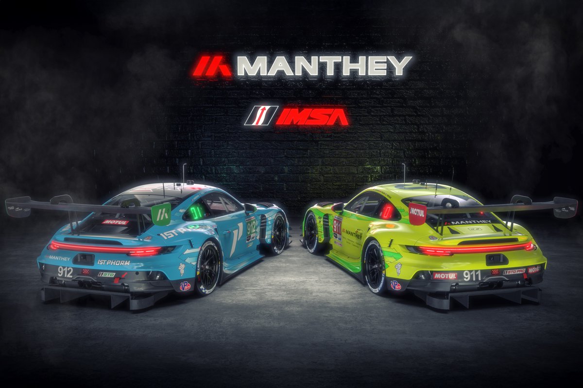 PorscheRacesNA's tweet image. 🏁@manthey_racing launches into the 2026 @IMSA  Endurance Cup with two Porsche 911 GT3 R entries for the first time!
#911 Grello – GTD PRO: @klausbachler, Ricardo Feller, @ThomasPreining
#912 1st Phorm – GTD: @Ryanhardwck, Riccardo Pera, Morris Schuring + @RichardLietz for…