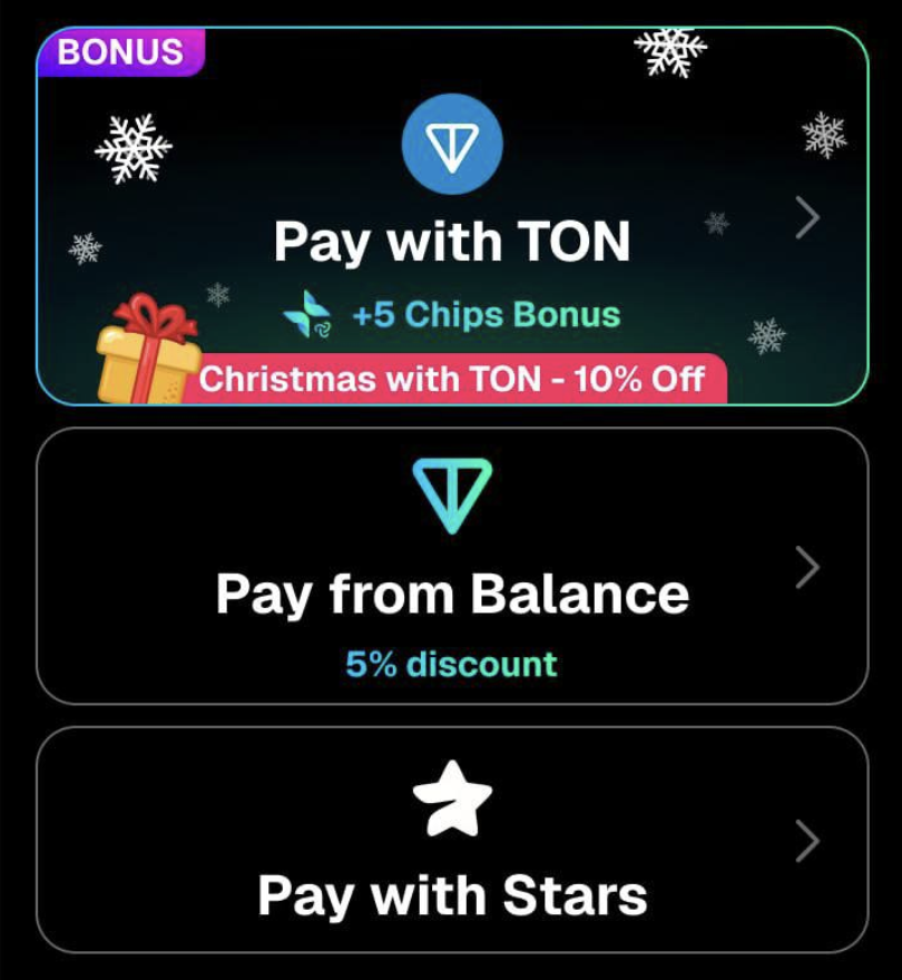 VisionMakersio's tweet photo. If you’ve seen this screen inside VM AI Hub, you’re sitting on a silent advantage most players haven’t noticed yet.

The Christmas TON window quietly unlocked a 10% discount + bonus cells, and it’s already been availed by more than 220 players in the last 24 hours.

It’s limited. Once it closes, it’s gone.
If you’re active, this is the cheapest way to progress right now.

But why would you do it? Check the comments
