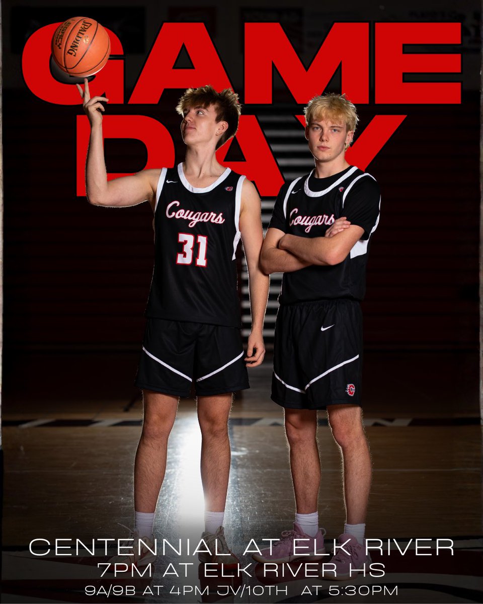 GAMEDAY! We travel to Elk River to take on the Elks! Let’s gooooooo! #NotmeButwe