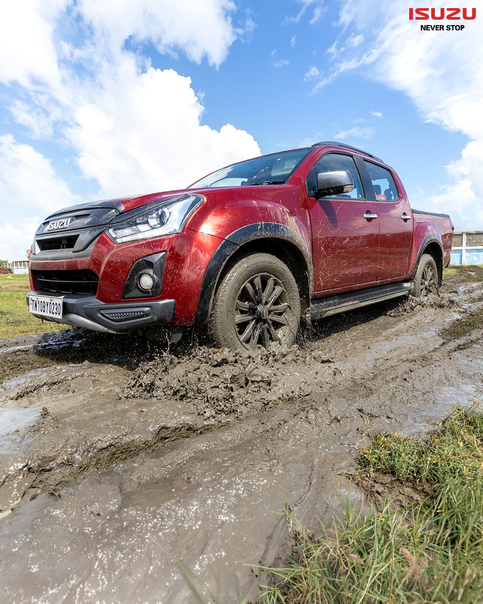 IsuzuIndia's tweet photo. Truck Life Thursday: where mud is a badge of honour and every trail feels like home.
Built to get dirty. Born to go further.
#TruckLifeThursday #ISUZUIndia #NeverStop #BuiltForTheWild #PickUpPower #RuggedByNature #ISUZU https://t.co/0LnhZh6Syx