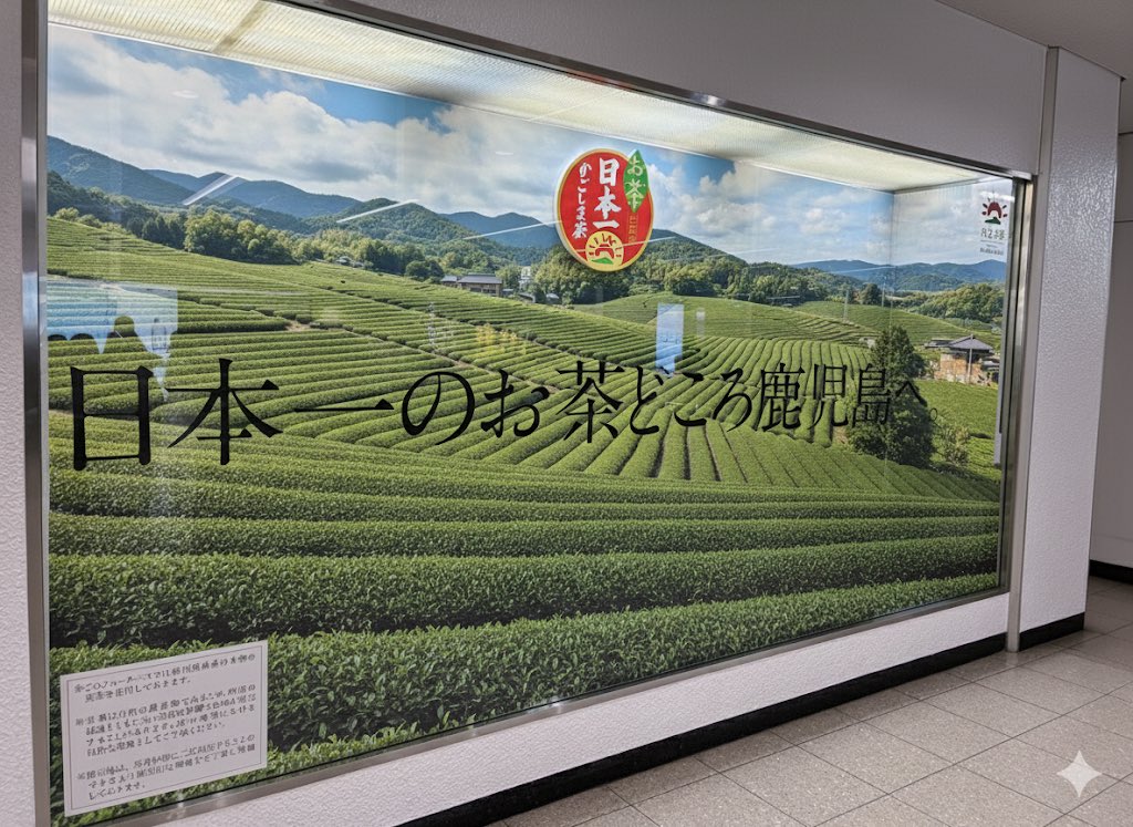 茶畑ページ これよ！これ！ サクッとAIさんにイメージ伝えたら作ってくれた。 背景