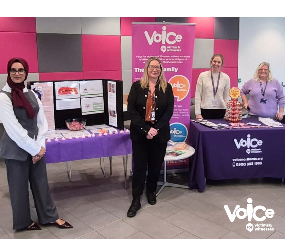 As part of the 16 days of activism, our team have been busy, out and about spreading awareness around the services we can offer. Yesterday Wednesday 3rd of December 2025 saw us partner with Sage Homes at Lancaster House. Thank-you to all those that stopped by to talk to us.