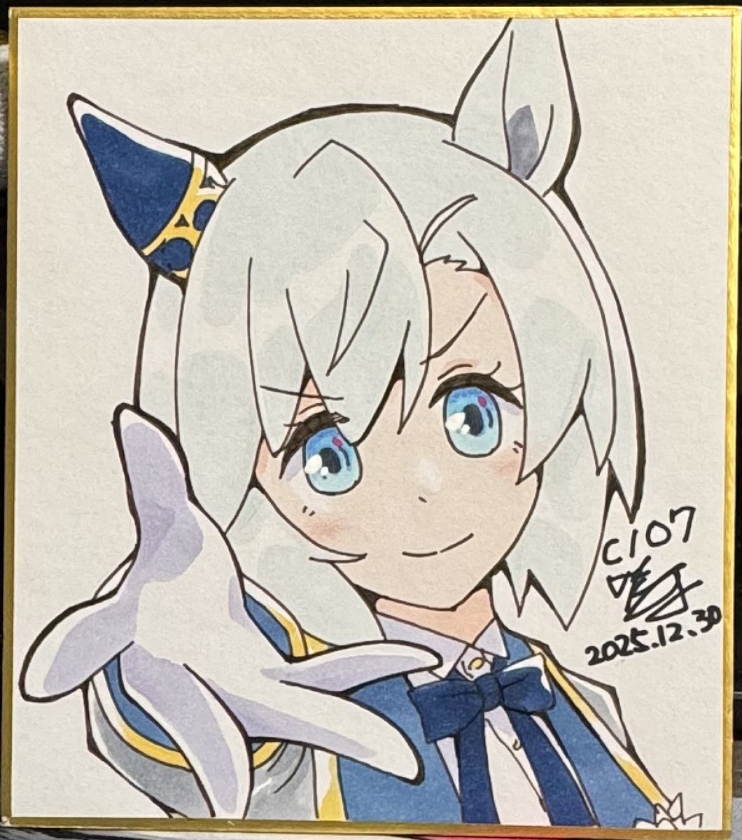 直筆色紙　東方　ナズーリン　HAPPYCLOVER Post by 咲守@C107火曜東7 L-06a on X: 色紙？