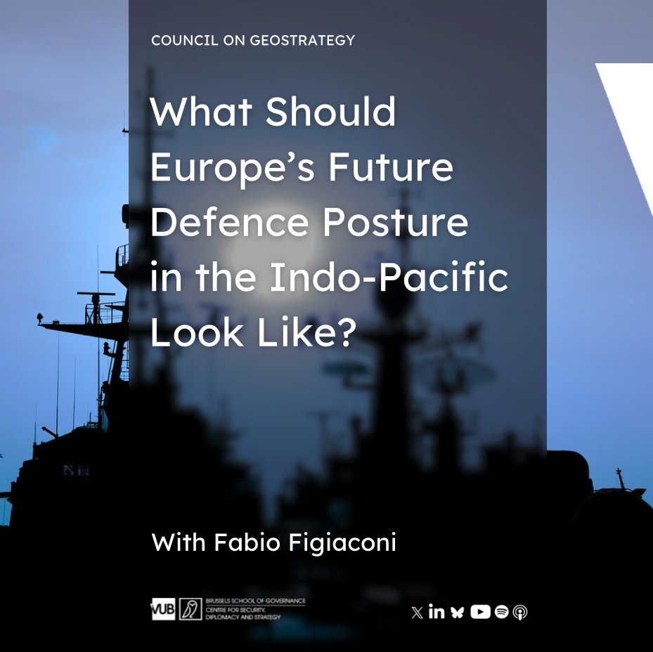 CSDS_Brussels's tweet photo. What should Europe's future defence posture in the Indo-Pacific look like? Our researcher Fabio Figiaconi recently shared his views on Italy's role in the Indo-Pacific with the Council on Geostrategy.

Read
https://t.co/nFbVcFvaxK https://t.co/nt3JaGvRON