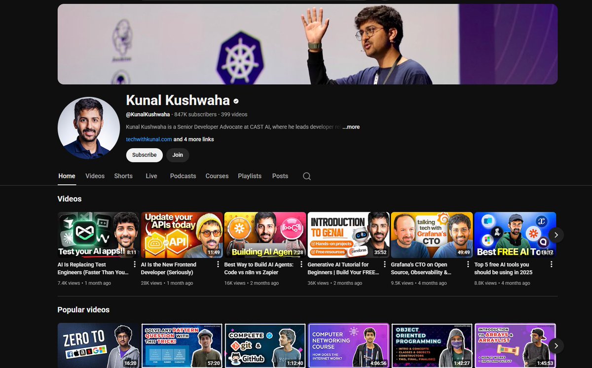 neuralnerd01's tweet image. found @kunalstwt &apos;s @YouTube channel 😍