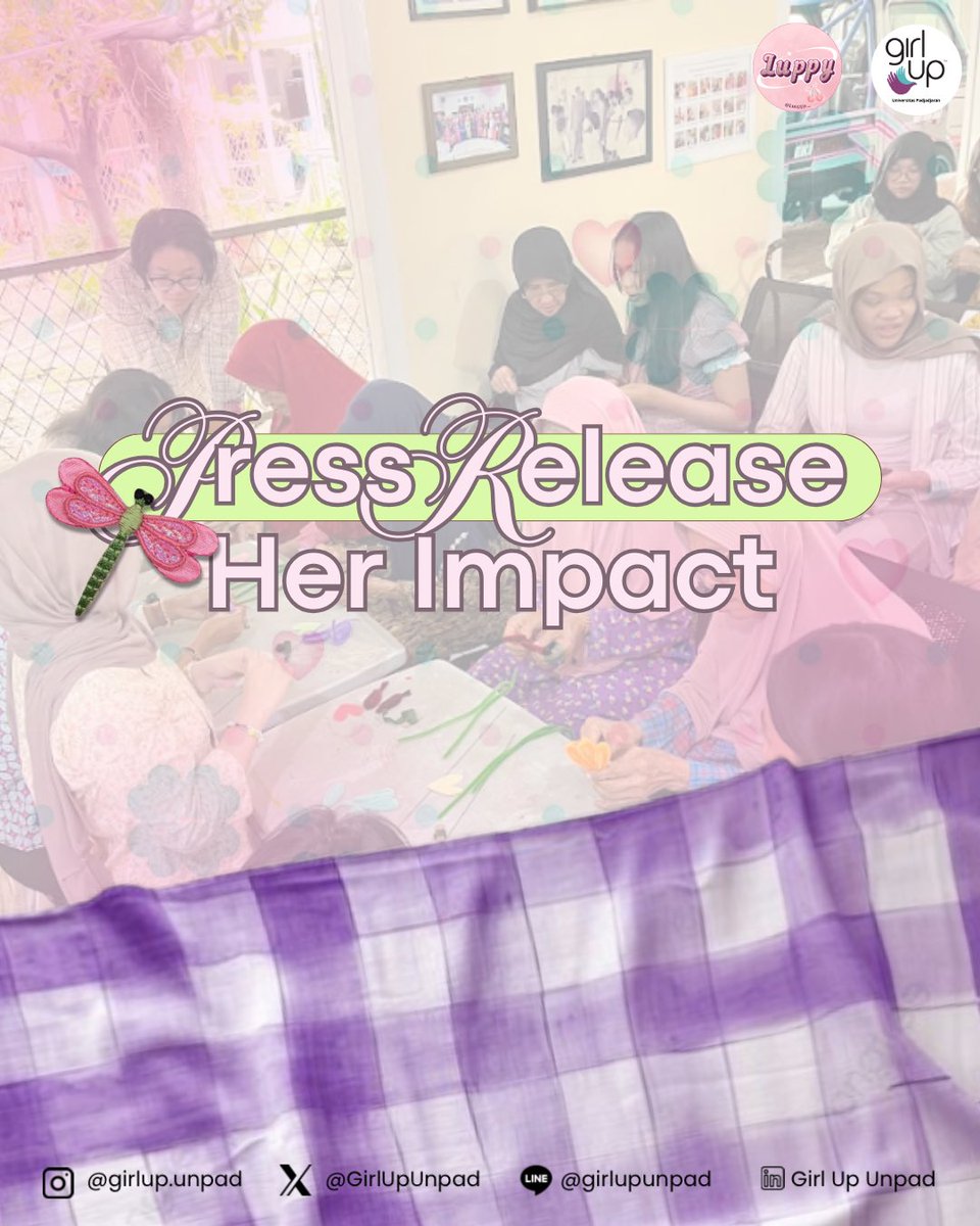 GirlUpUnpad's tweet photo. [PRESS RELEASE HER IMPACT 2025 ]

Hey, Peeps!✨🩷

Kabar baik datang dari Girl Up Unpad lewat kegiatan Her Impact 2025! 🌟

Program ini hadir sebagai program kerja Girl Up Unpad yang berfokus pada kegiatan sosial kreatif dan interaktif bersama kelompok rentan. https://t.co/LvZcmM5dJw