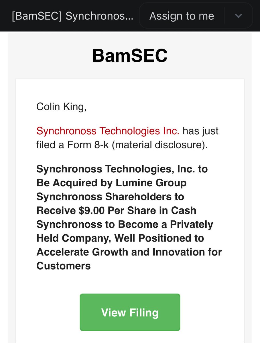 Shoulda bought more $SNCR