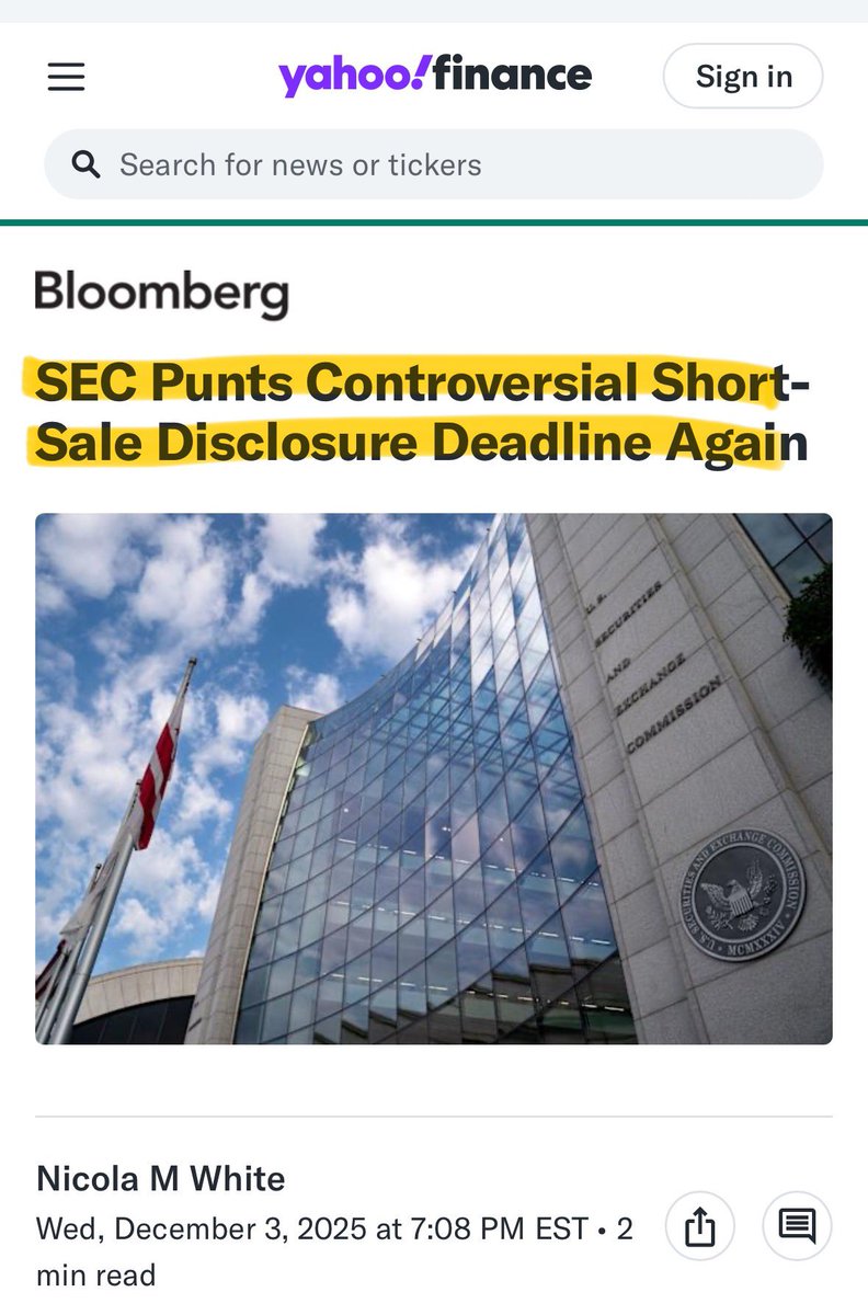 THE SEC NEEDS TO DO THEIR JOB🚨

Atkins, when asked directly about $MMTLP he hid behind "he's only been on the job for 6 months" 

Yet in those 6 months he's:

- Delayed short filing UNTIL '28
- Gutted the CAT system
- Eased RegNMS req's for MM's