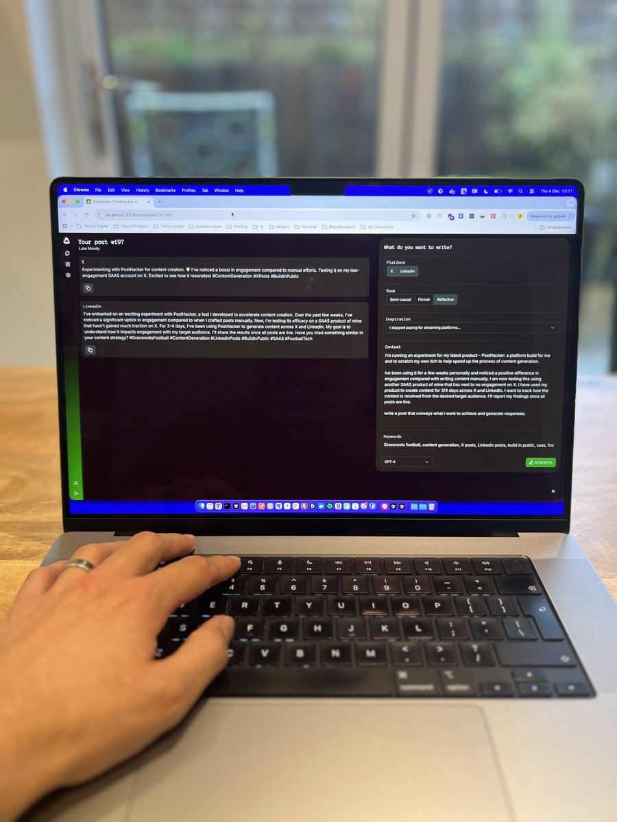 BuildwithLuke's tweet photo. Im developing @posthackerio, an AI tool for founders and creators tired of the content grind. 

Generate engaging posts without the hours spent writing. 

Want early access?

Visit https://t.co/yoS0vKSeA7 and join the waitlist to provide feedback. https://t.co/O67Agix49z