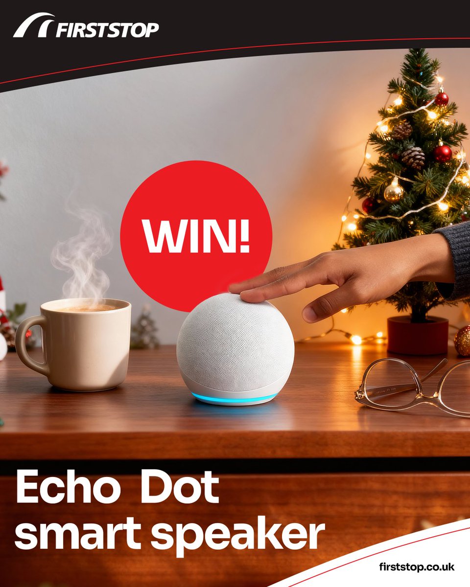 We’re feeling extra merry this Christmas! That's why, we’re giving YOU the chance to win a gift from First Stop! 🎅

 TWO lucky winners will receive either a Hydro Flask to keep your hot chocolate or mulled wine warm, or an Echo Dot to play all the Christmas classics throughout